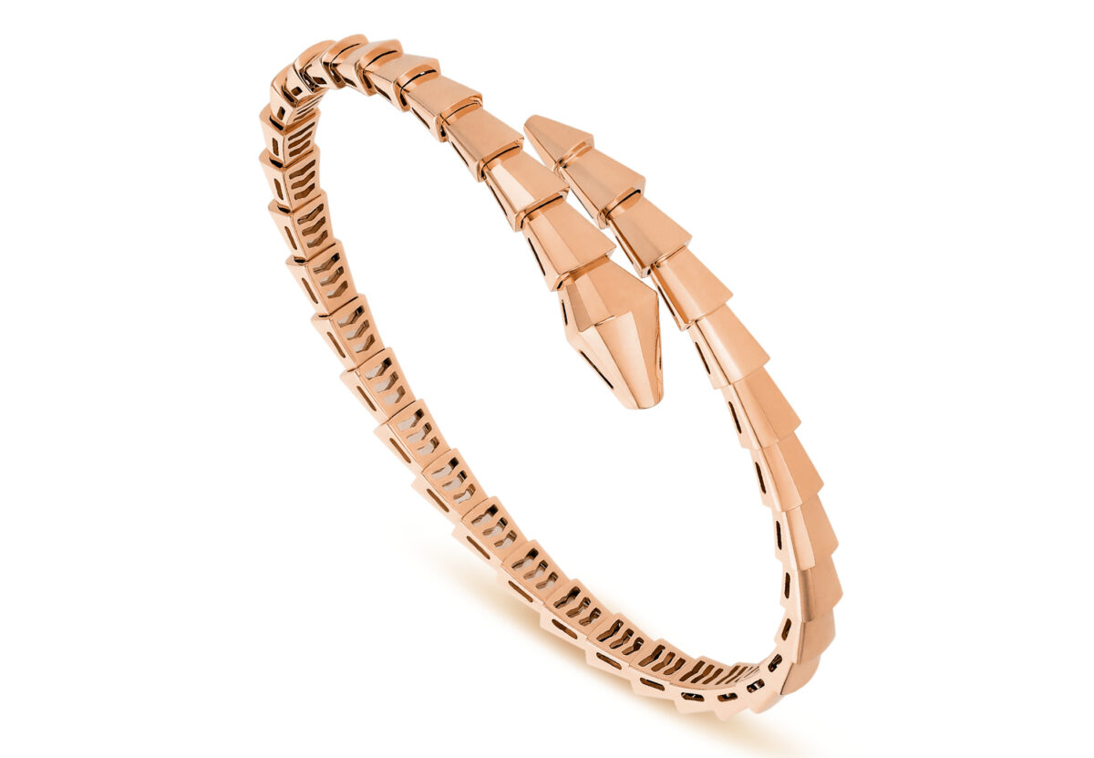 BVLGARI Serpenti Viper系列,玫瑰金單圈手環,價格店洽