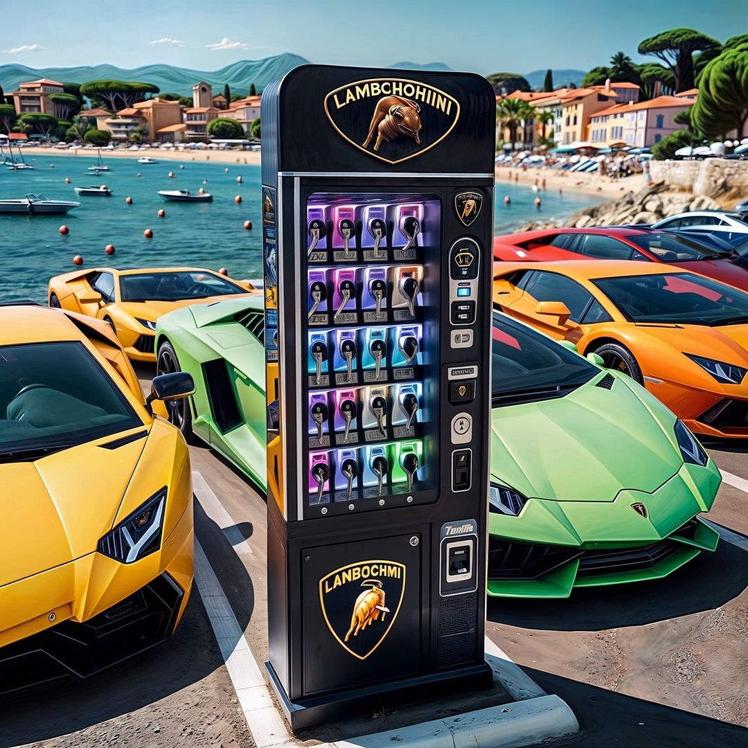 AI生成超逼真「藍寶堅尼跑車」販賣機