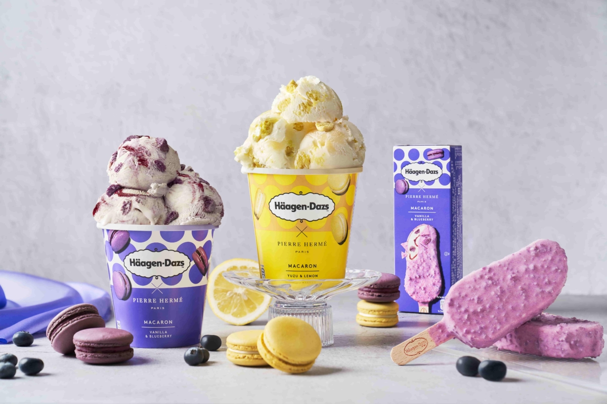 Häagen-Dazs驚艷新作「香草藍莓馬卡龍冰淇淋」,多層次口感為濃郁與清新帶來精緻的平衡