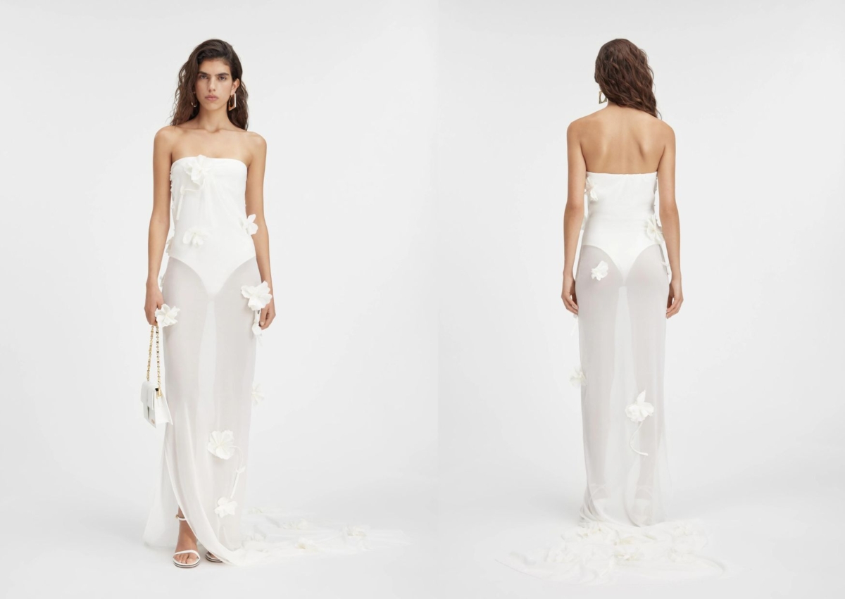 Jacquemus La robe longue Bocciolo 刺繡花朵的緊身連衣裙,NT$ 75,400
