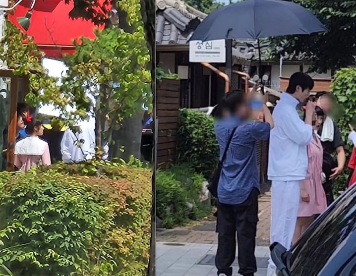 韓劇《背著善宰跑》剛開拍不久的路透照