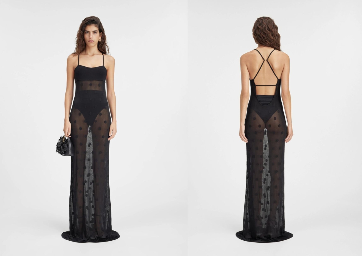 Jacquemus  Le robe maille Puntini 細肩帶黑色針織連衣裙,NT$37,600