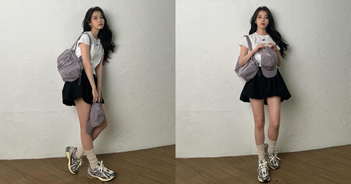 IU穿著New Balance 1906R