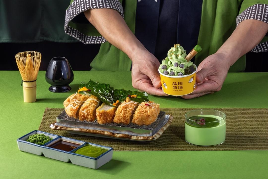 「品田牧場」X「一〇八抹茶茶廊」系列套餐。