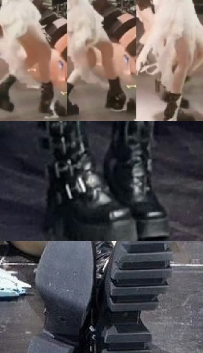 Karina的鞋底曾經嚴重掉落