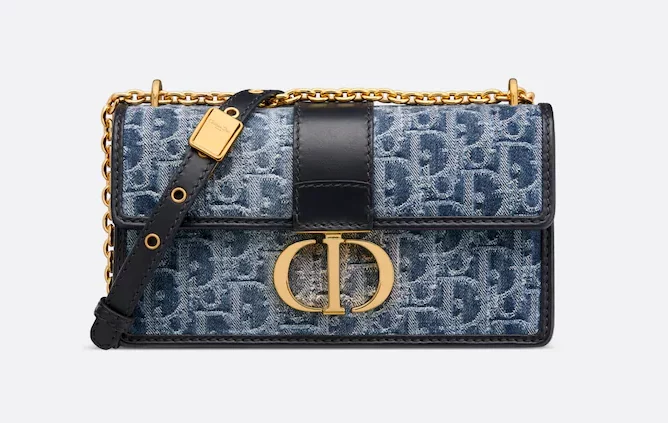 Dior 30 Montaigne East-West 藍色 Denim Dior Oblique 緹花,NT$ 105,000