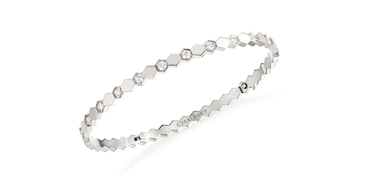 Chaumet Bee My Love 白K金鑲鑽手環,價格店洽