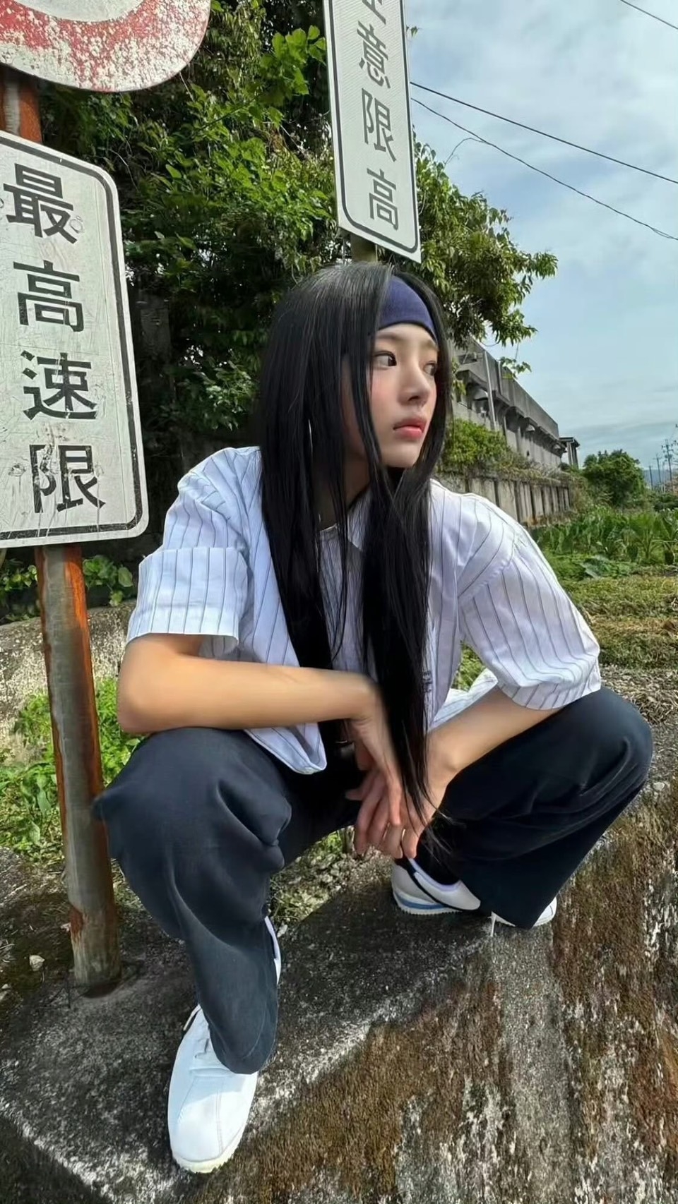 Minji在台灣宜蘭平交道