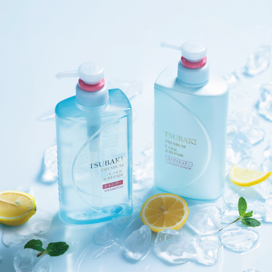 TSUBAKI 思波綺瞬亮涼感洗髮乳(升級版)490ml,NT$290/潤髮乳(升級版)490ml,NT$290