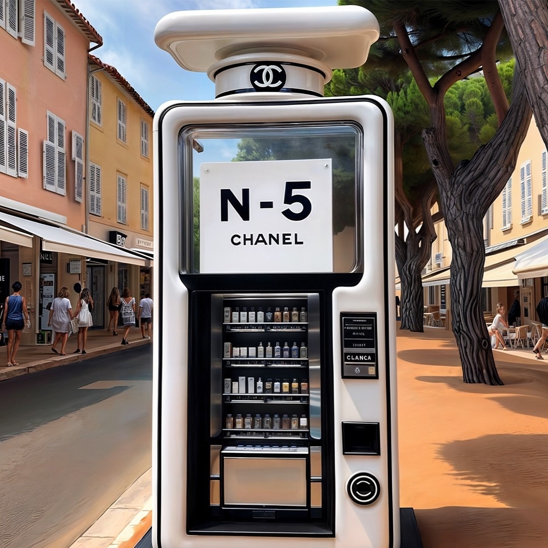 AI生成超逼真「香奈兒香水」販賣機