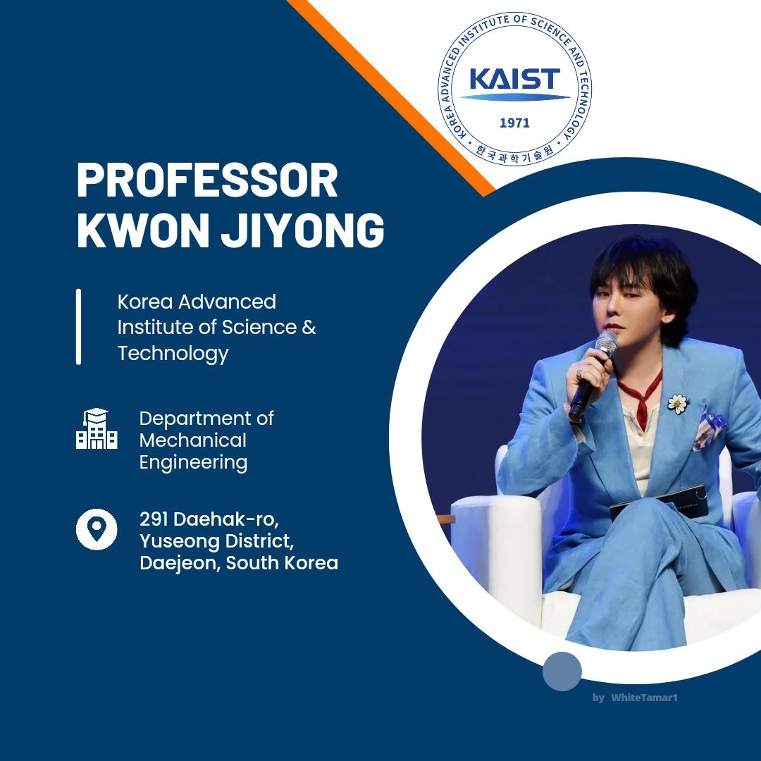 GD在今年夏季多了一個新身分:韓國科學技術院(KAIST)權教授。