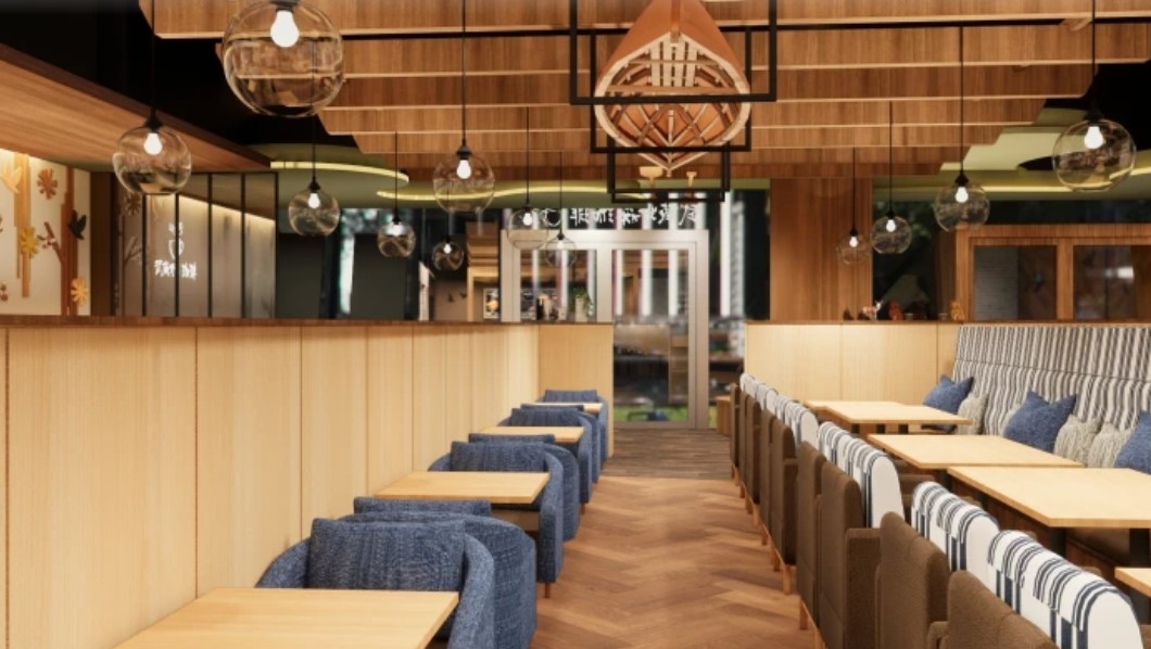 「武蔵野森珈琲Diner」大巨蛋店佔地廣闊，空間舒適。