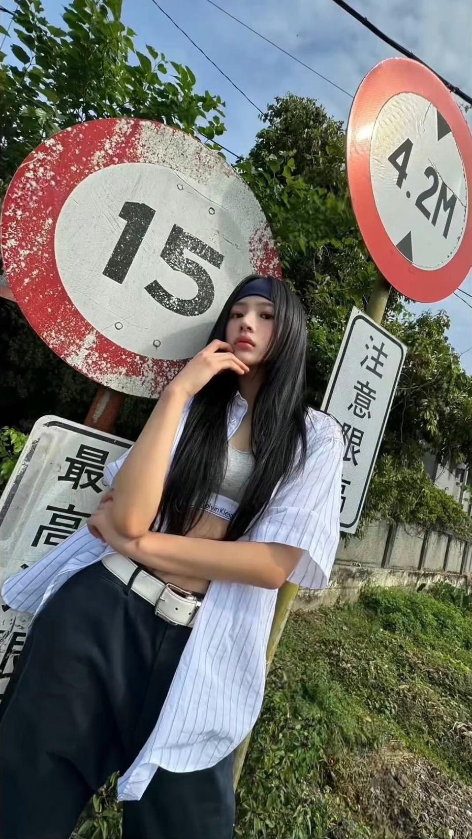 Minji在台灣宜蘭平交道