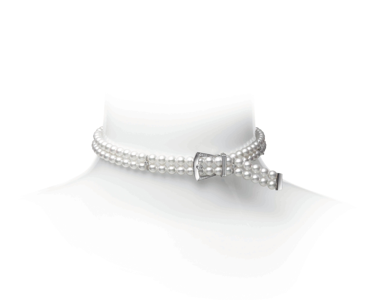 MIKIMOTO Boucle Précieuse系列珍珠鑽石頸鍊,參考價格NT$334,000