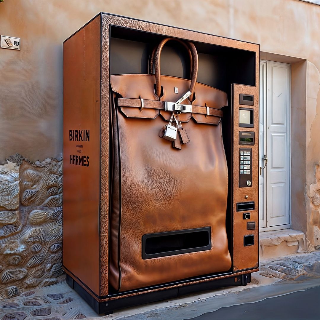 AI生成超逼真「愛馬仕柏金包」販賣機超有質感