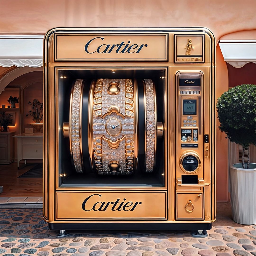 AI生成超逼真「卡地亞」販賣機