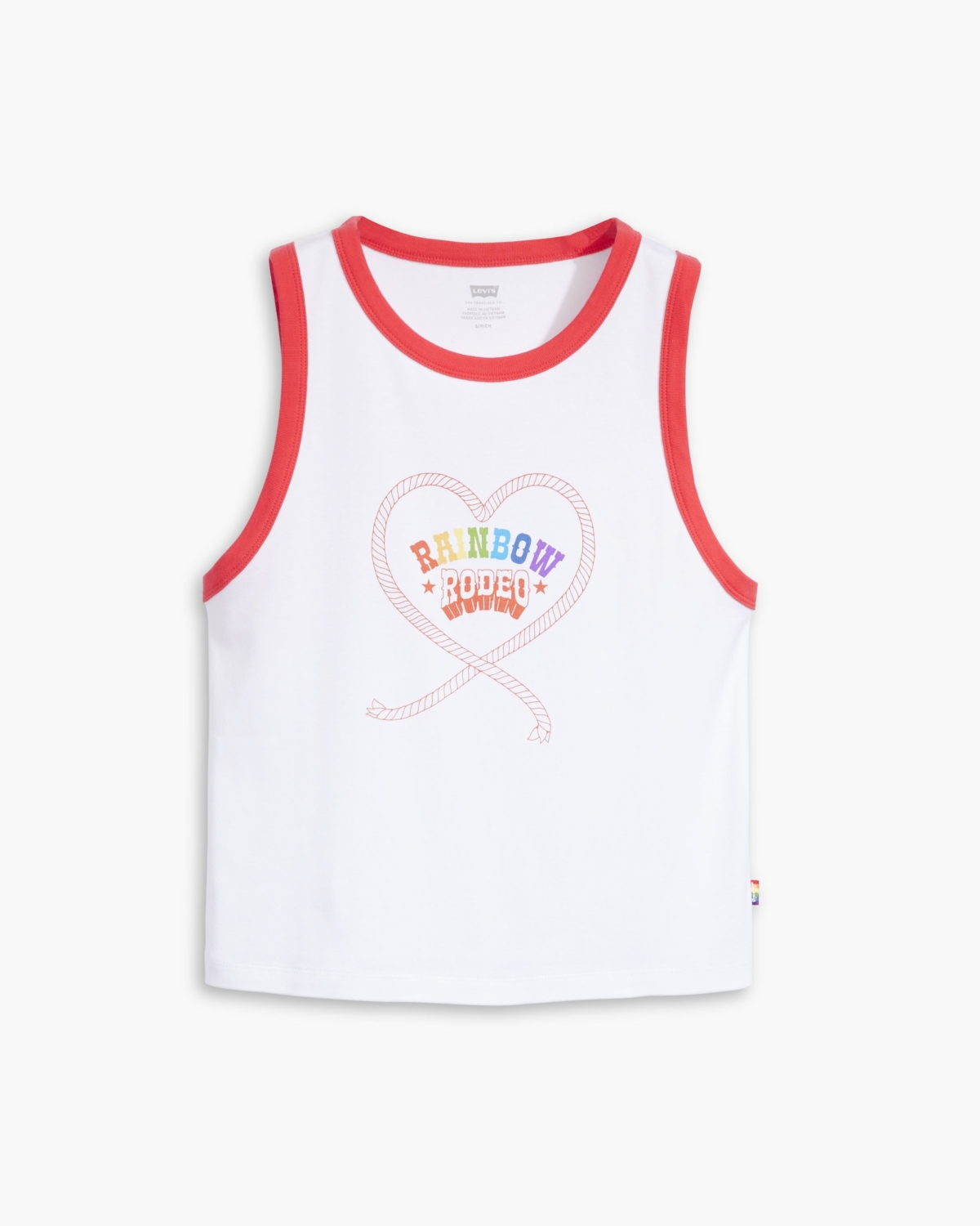 Levi's 愛心logo無袖短版背心，NT$1,090
