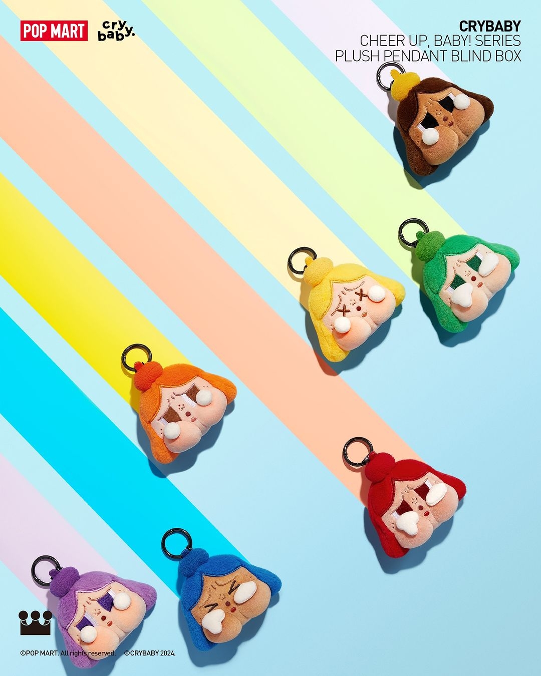 CRYBABY CHEER UP, BABY!毛絨掛件盲盒售價330元