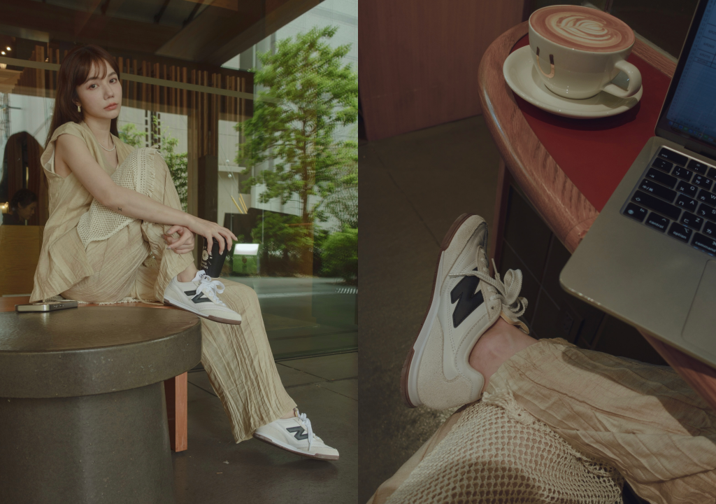  謝琦琦穿搭示範！海鹽白立現簡約高級感 New Balance RC42 (URC42LA)