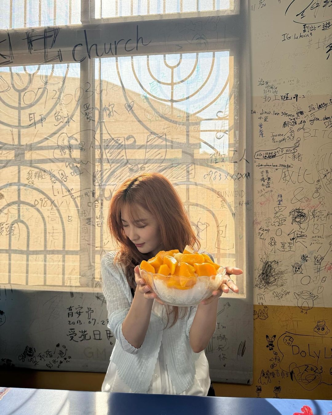 瑟琪來海之冰吃芒果冰