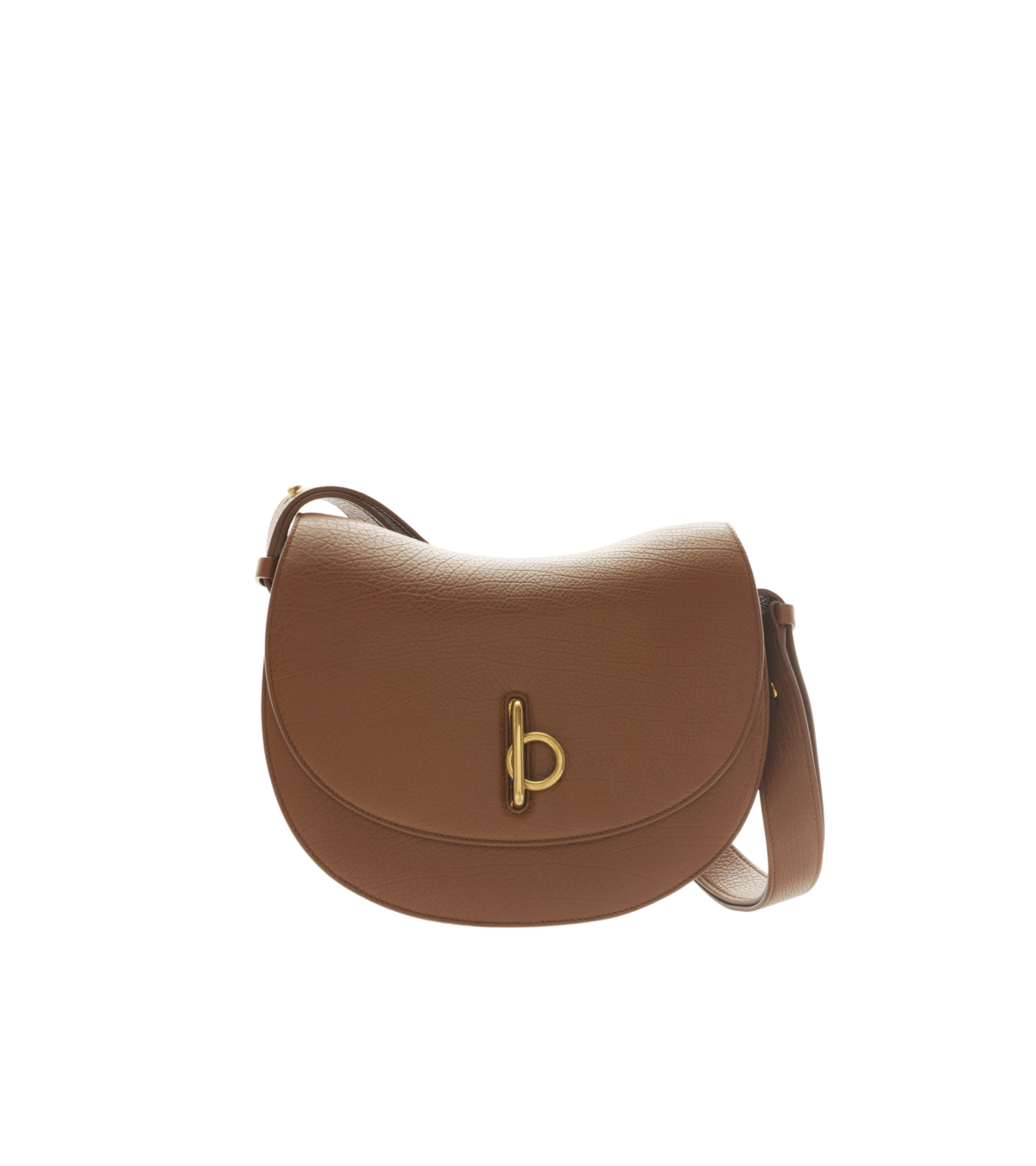 Burberry Rocking Horse中型榛果棕色粒面小牛皮肩背包,NT$99,000