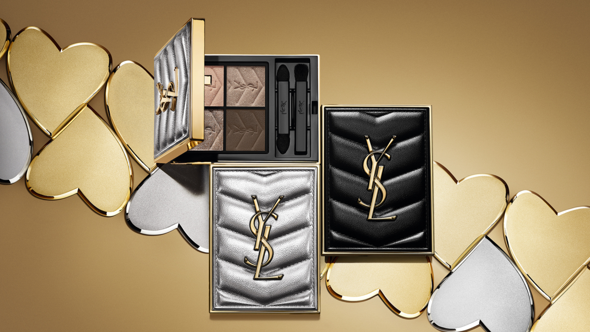 YSL 七夕情人節 奢金燦銀限定版時尚四色眼影盤#100 奧蘭沙城,NT$2,800