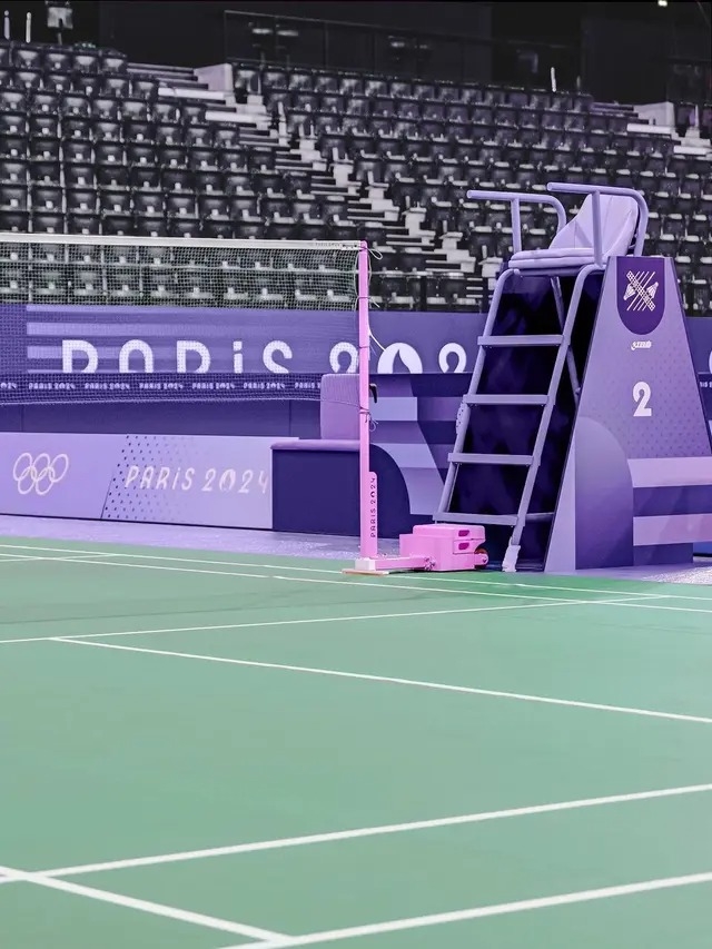 2024巴黎奧運「羽球場」打破常規採用紫色