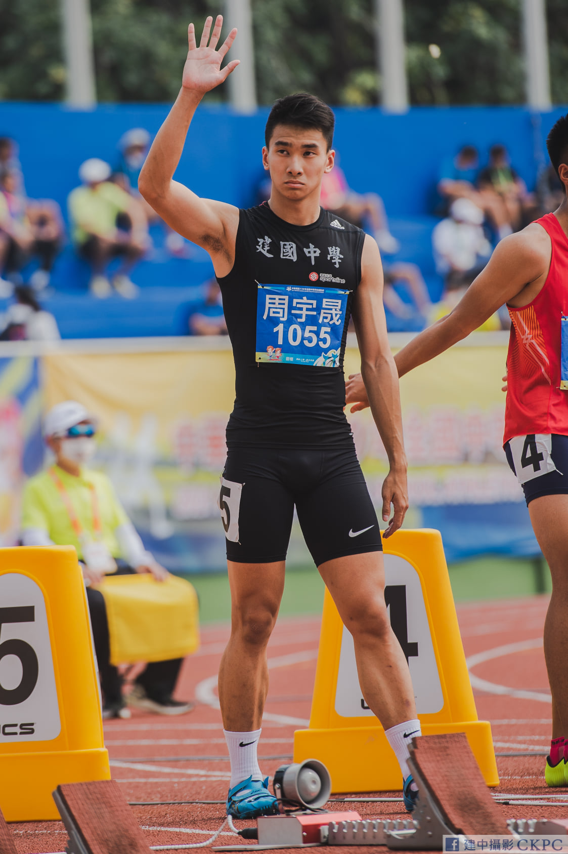 許光漢帥氣保鑣周宇晟從就讀建中時期就是田徑選手。
