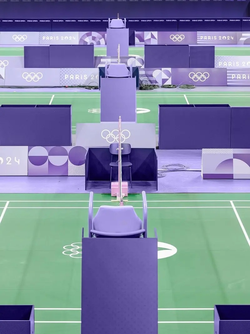 2024巴黎奧運「羽球場」打破常規採用紫色