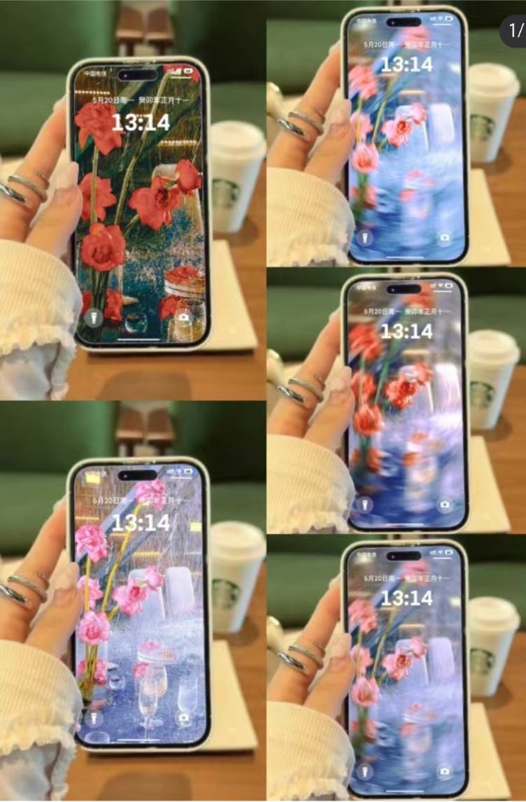 網友們都淪陷在「雨打荷花」的魅力當中。