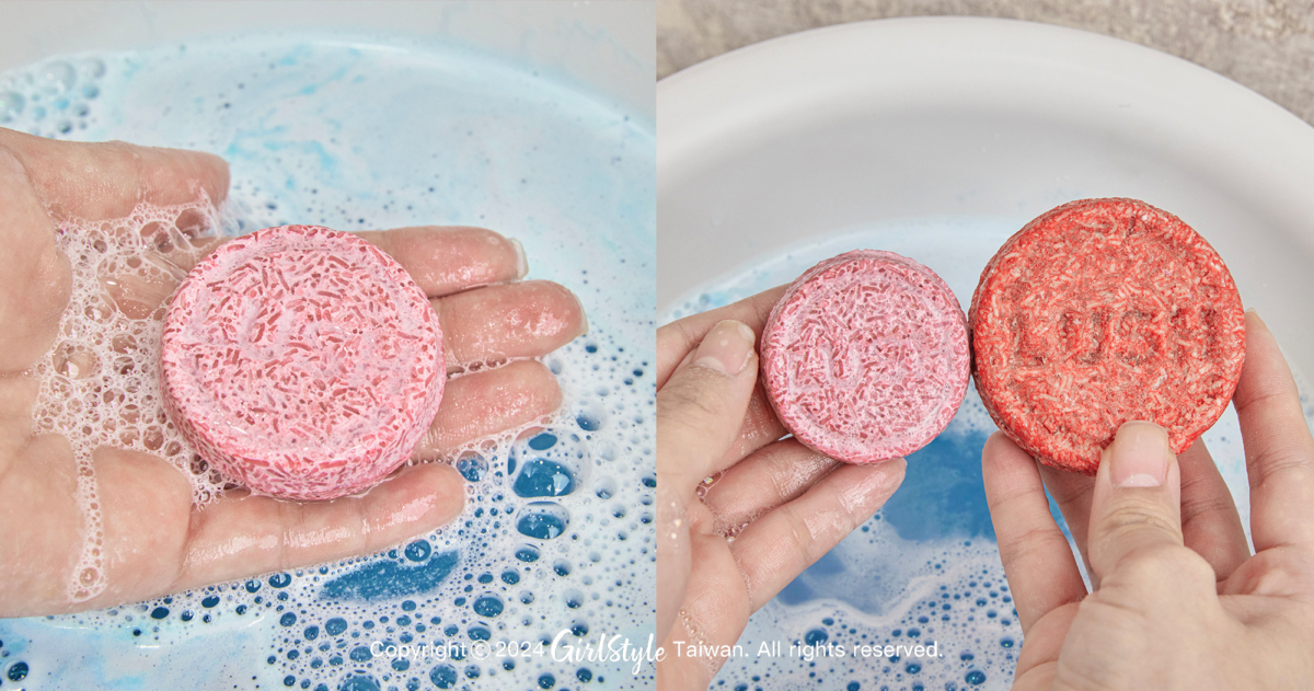 LUSH-機械寶貝汽泡彈、甜睡寶貝汽泡彈裡面竟然藏著洗髮皂!