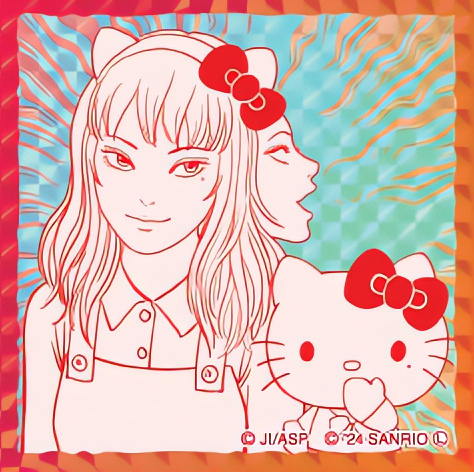 伊藤潤二「富江」與Hello Kitty