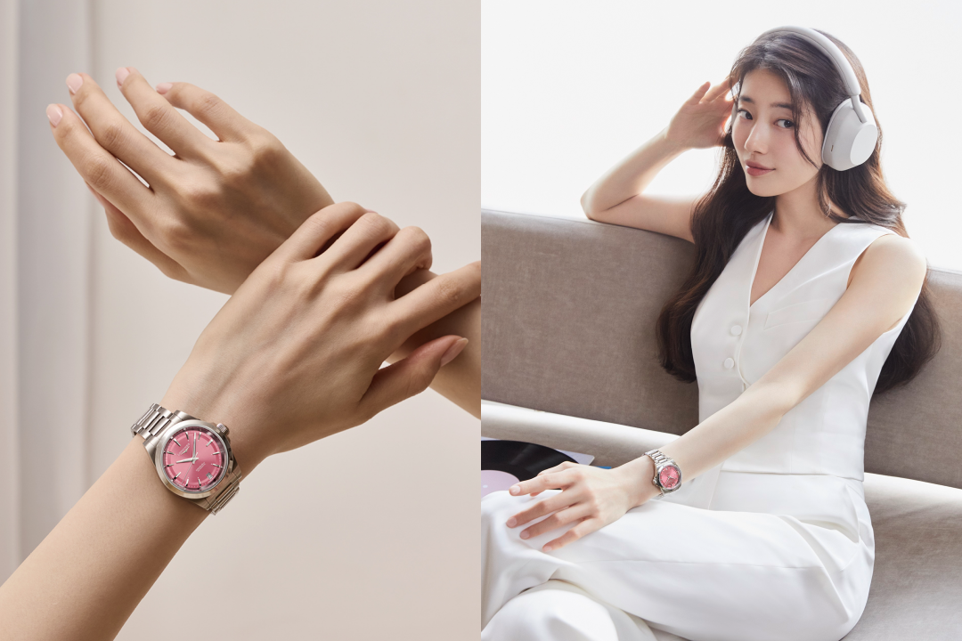 CONQUEST征服者系列腕錶(34mm) 花瓣粉 / 型號:L3.430.4.99.6