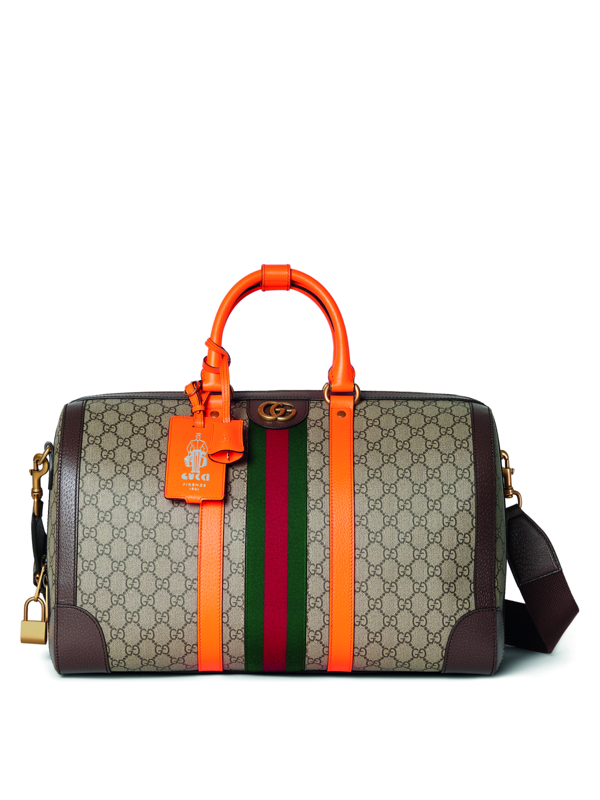 GUCCI SAVOY新款螢光中型手提旅行袋,NT$79,000
