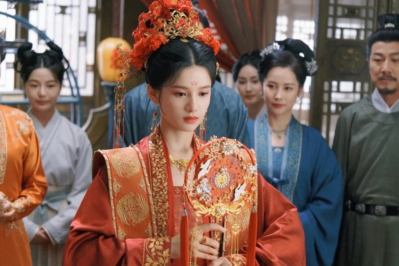 新生代女神張婧儀在《惜花芷》大婚扮相美出新高度。