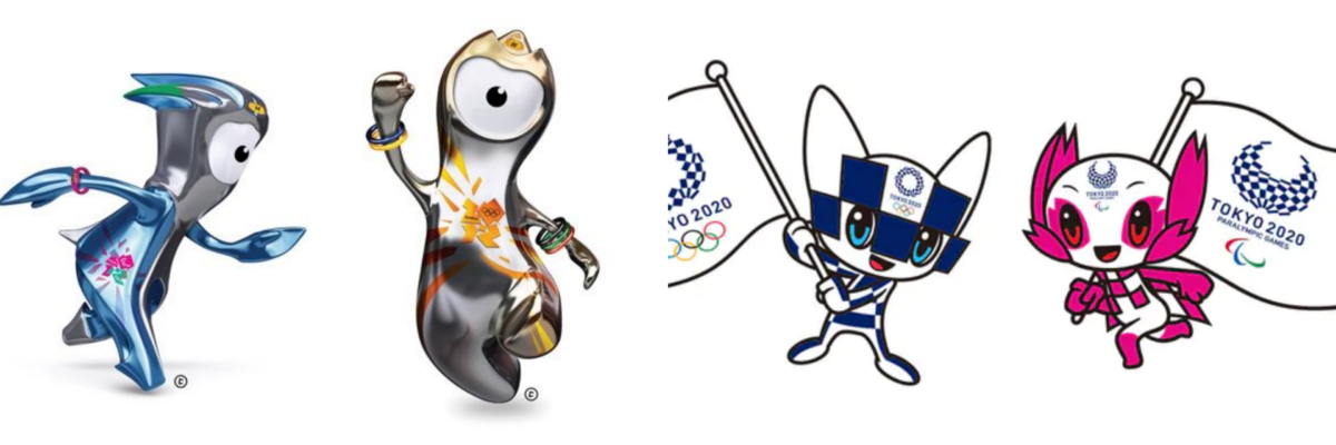 2012倫敦奧運文洛克、2020年東京奧運Miraitowa