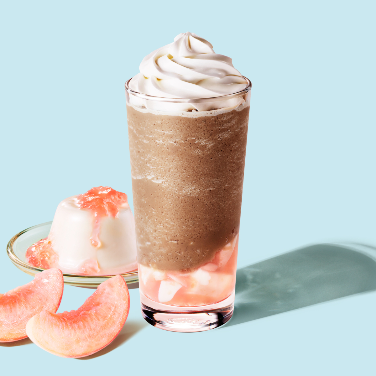 日本星巴克「蜜桃奶凍伯爵茶星冰樂」