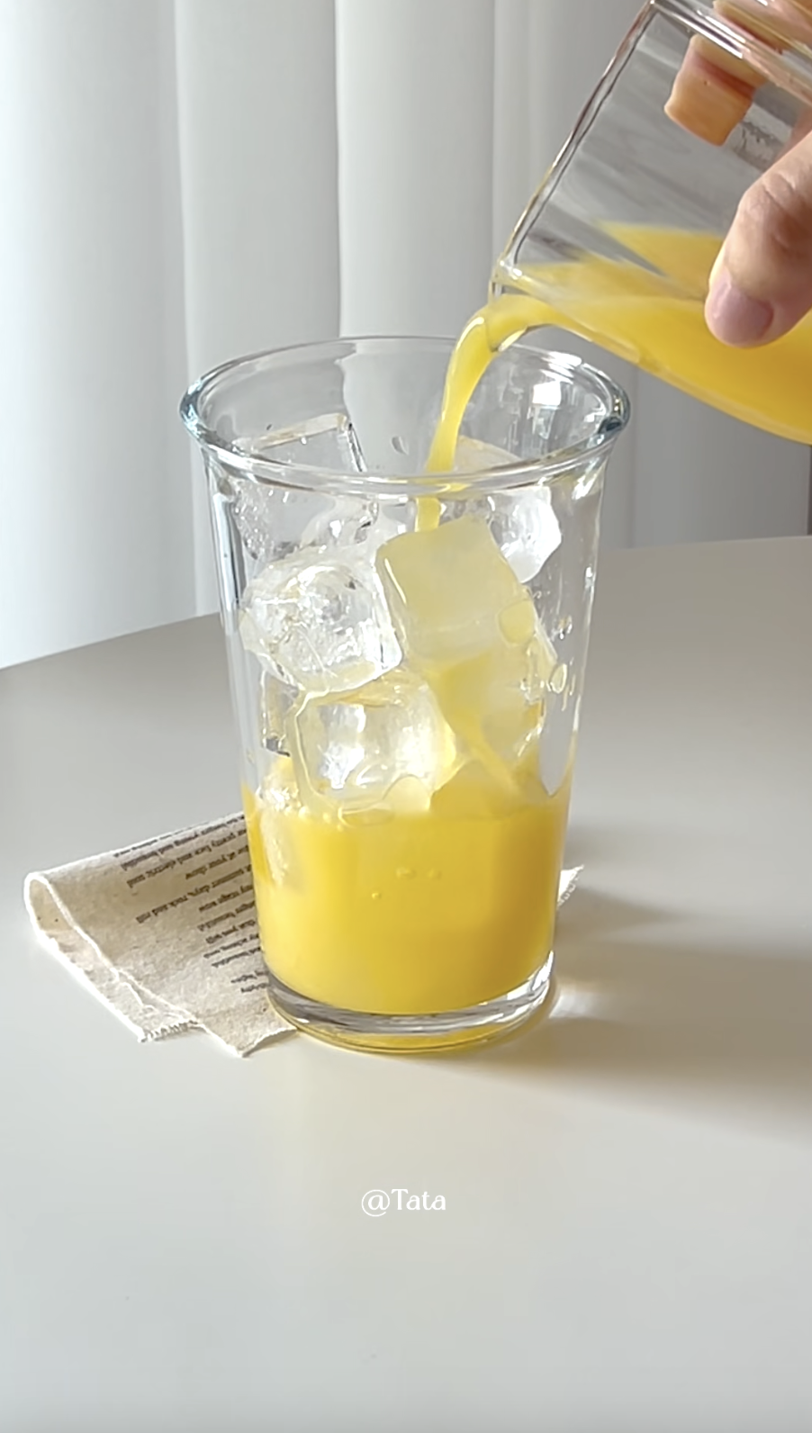 柳橙冰美式第二步驟