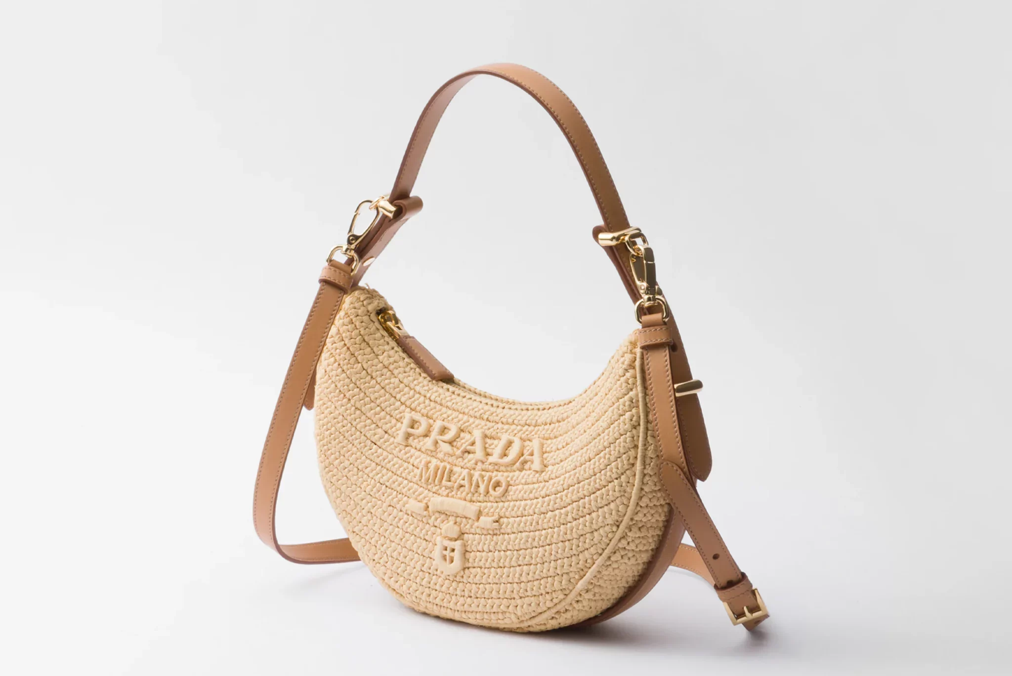 Prada Arqué 鉤織肩背袋,NT$ 78,000