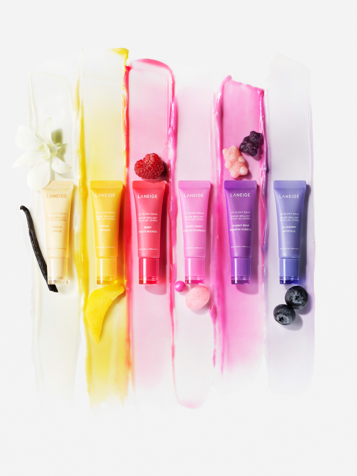 蘭芝 果凍水光潤唇膏 ( 甜莓派對 / 小熊軟糖 / 芒果奶酪 ) 10g,NT$580