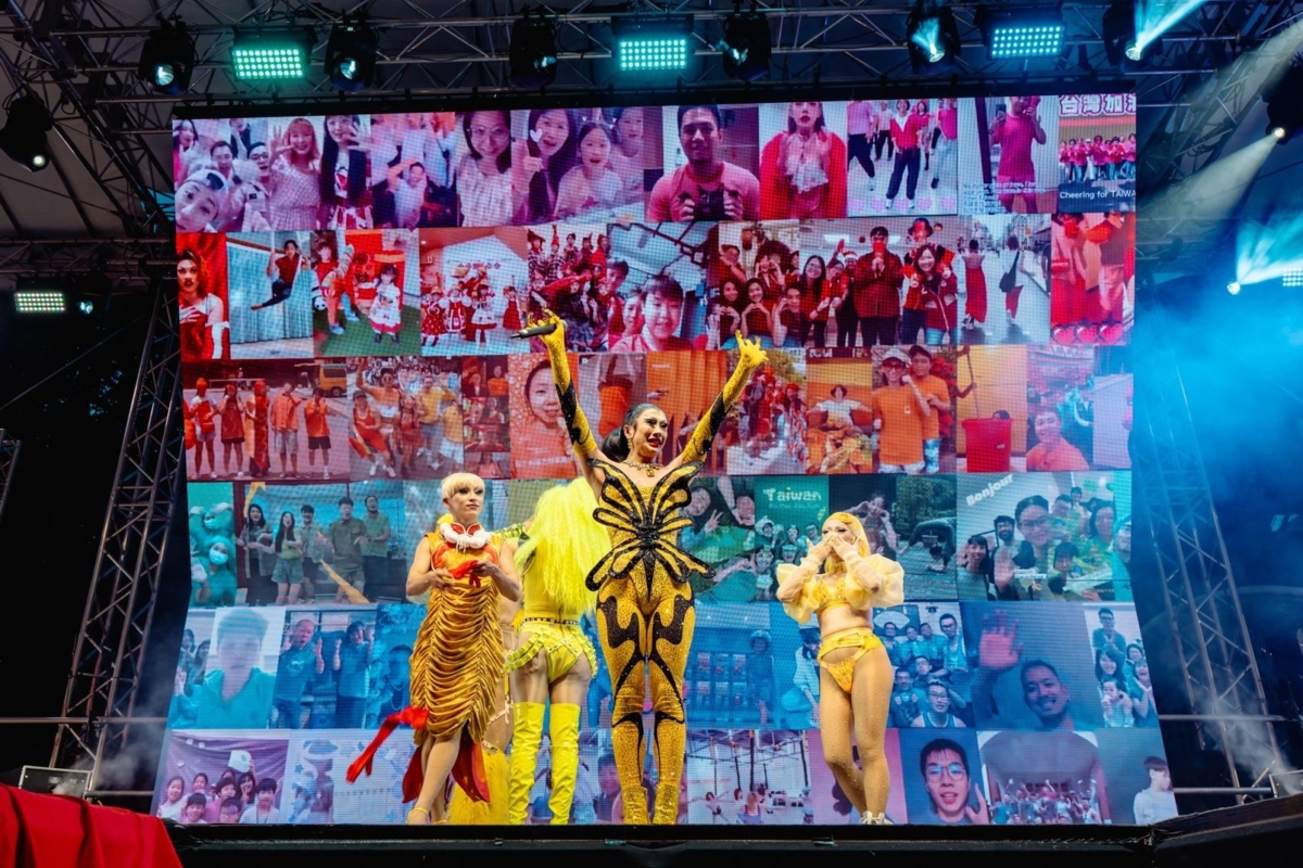 變裝皇后妮妃將滿滿的台灣元素,帶到巴黎文化奧運台灣館舞台