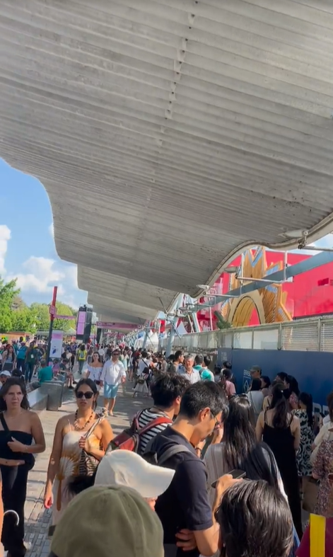 台灣館在奧運期間每天都大排長龍