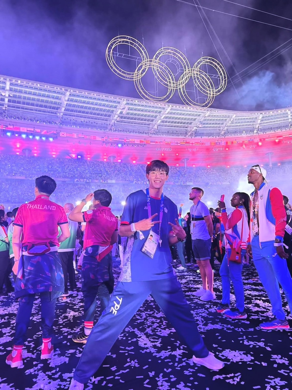 彭名揚是台灣田徑運動員，擅長短跨，為前田徑選手彭煥樹與張奇玉之子