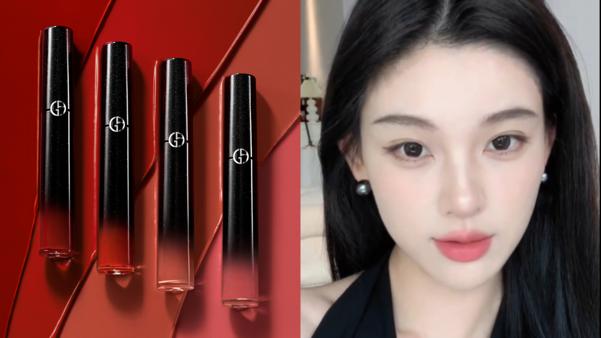 Armani Beauty「奢華絲絨訂製唇萃 夜幕星燦系列」全四色|NT$1,550 (Photo from Armani Beauty &小紅書)