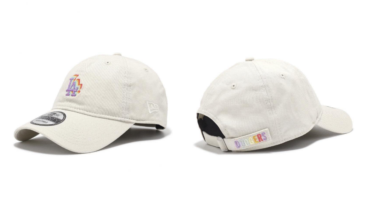 NEW ERA 棒球帽 Light Rainbow MLB Cap 米白 洛杉磯道奇 LAD 920帽型 可調帽圍(NE14327644)
