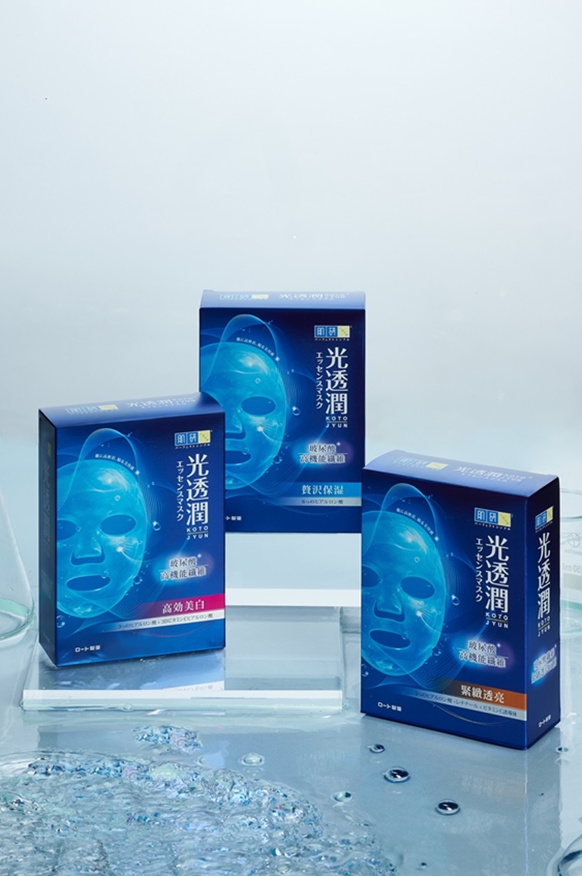 日本樂敦製藥次世代面膜科技 肌研光透潤玻尿酸纖維面膜誕生!