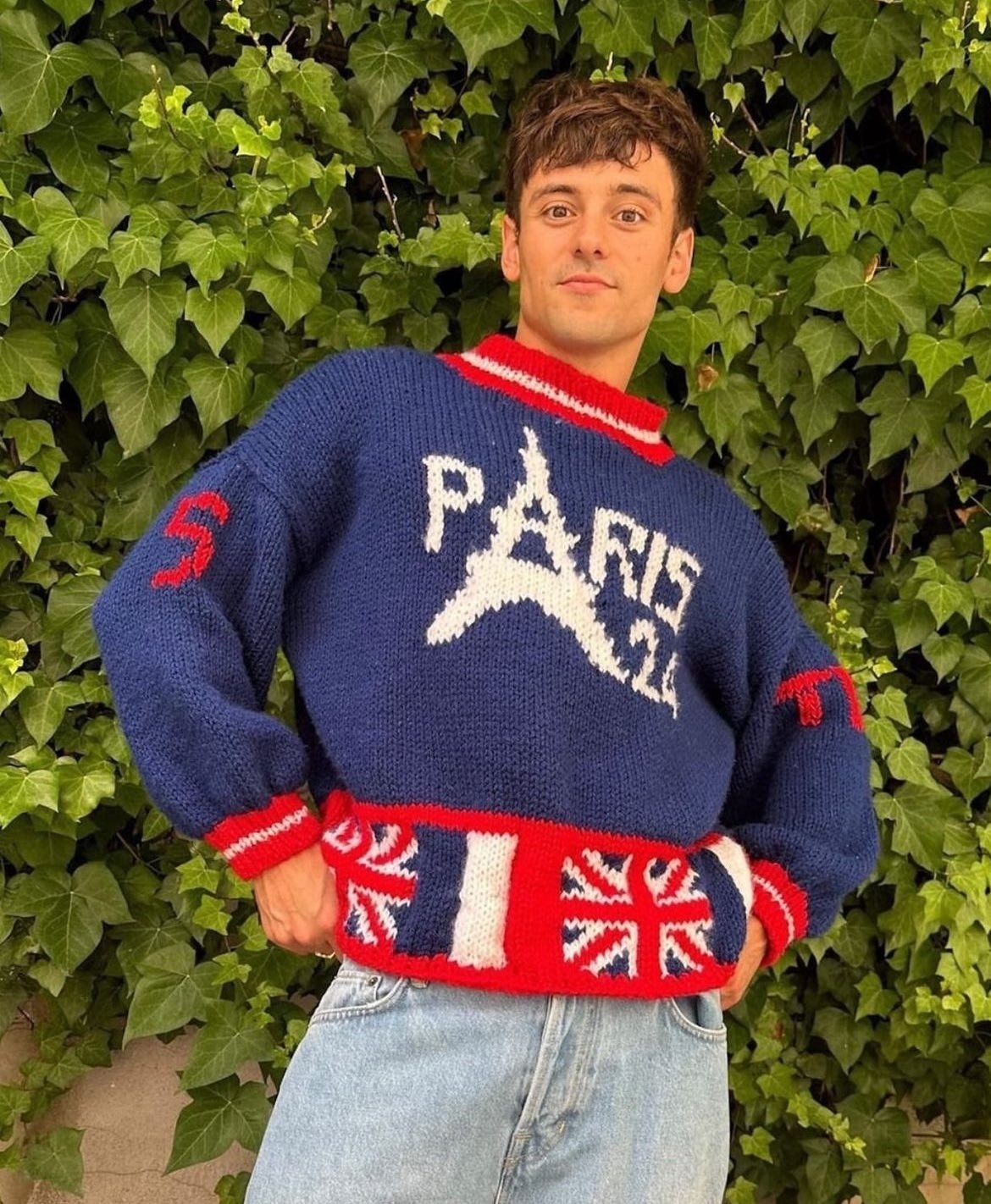 Tom Daley巴黎奧運毛衣正面