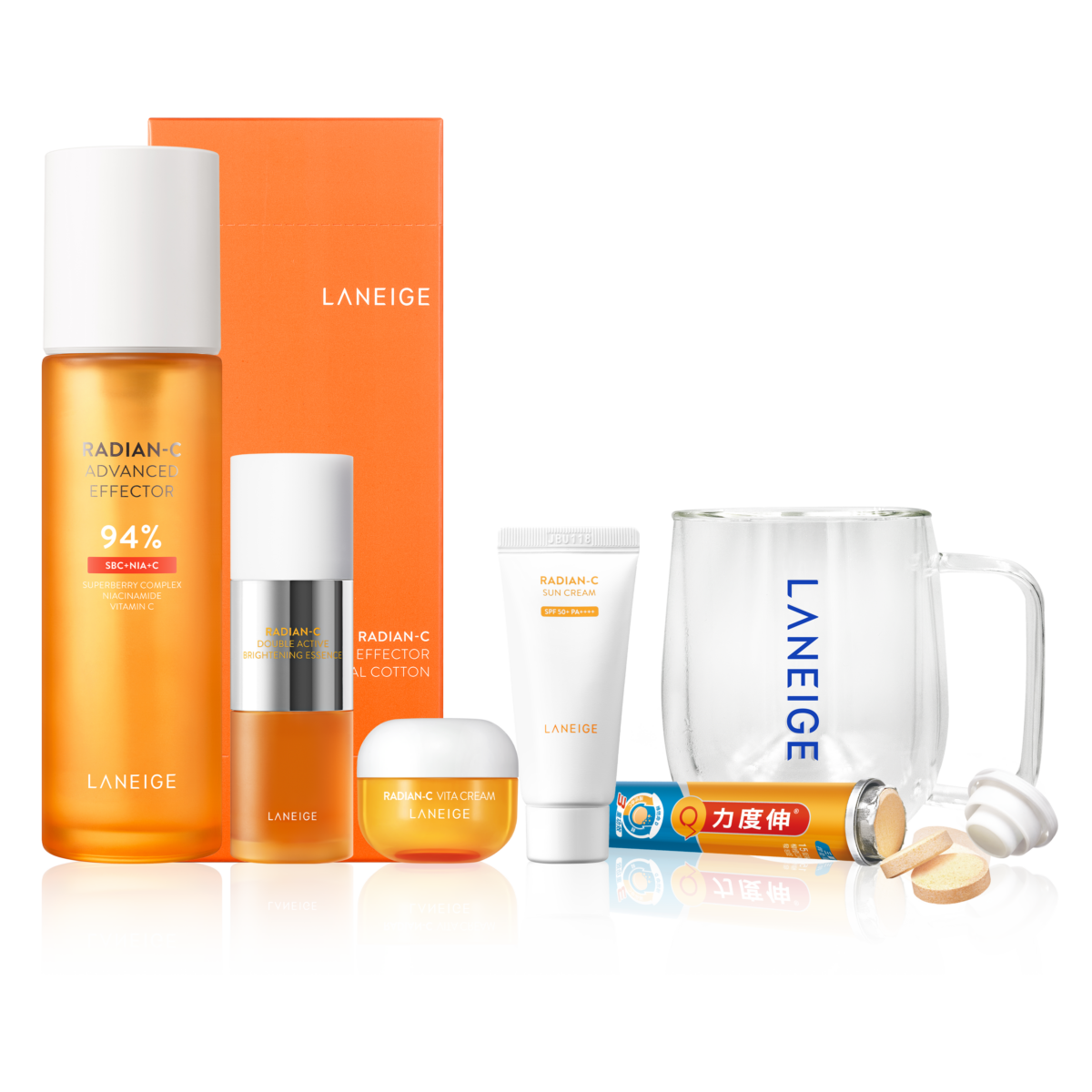 LANEIGE 維C發光淡斑組 優惠價$3,430 價值$5,349(限量售完為止)