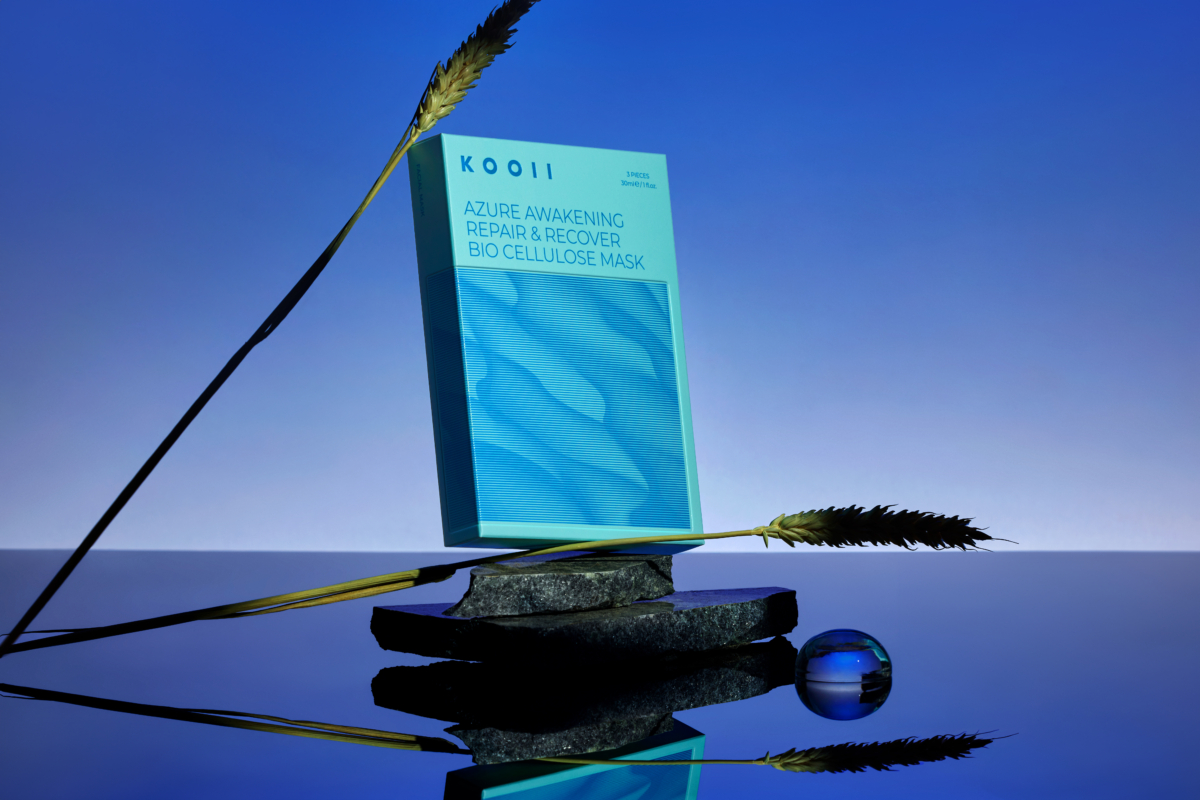 KOOII 藍覺生物纖維水面具,NT$900 (3片/盒)