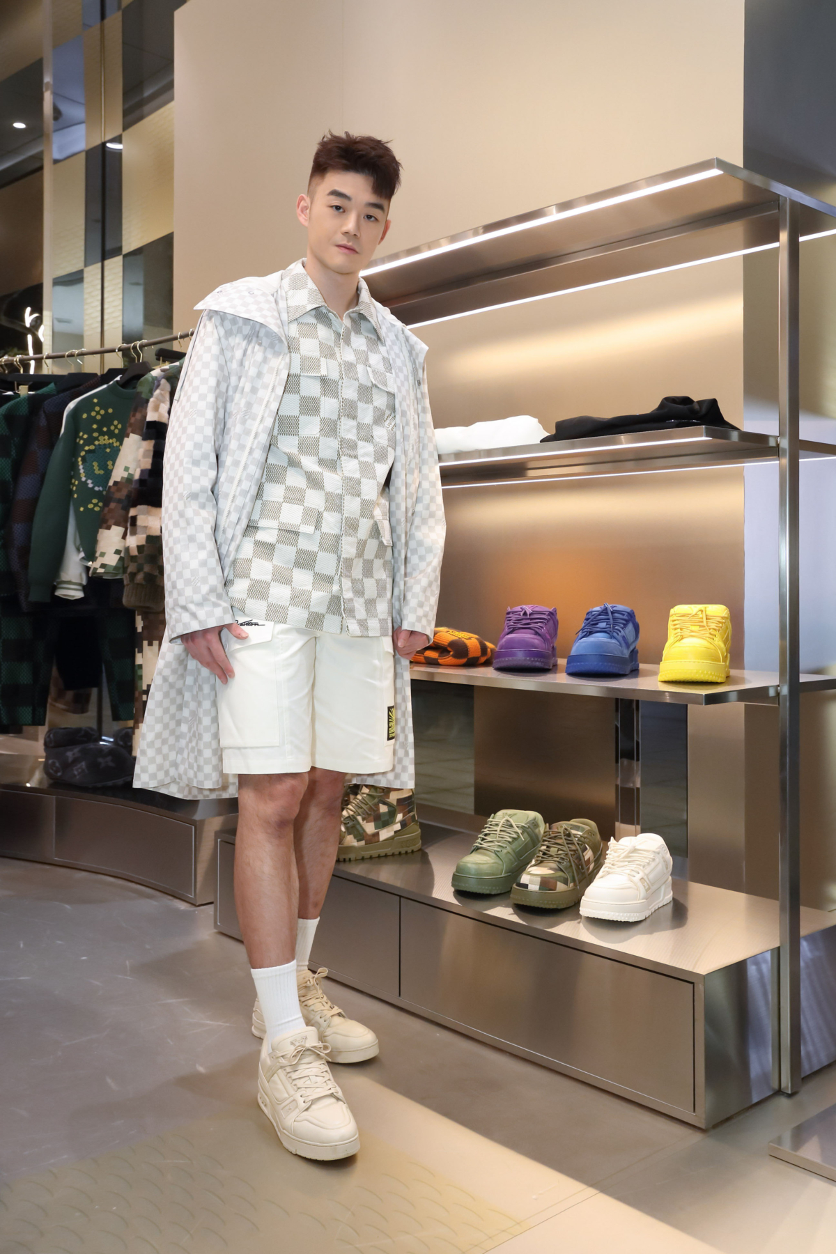 王齊麟出席路易威登2024春夏系列男裝快閃店